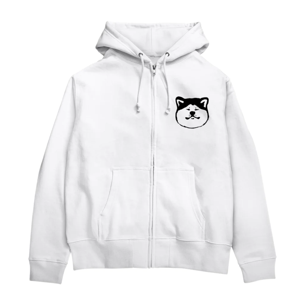 ぺろぺろぺろぺろ【せいこせんせい】の秋田犬【せいこせんせい】 Zip Hoodie