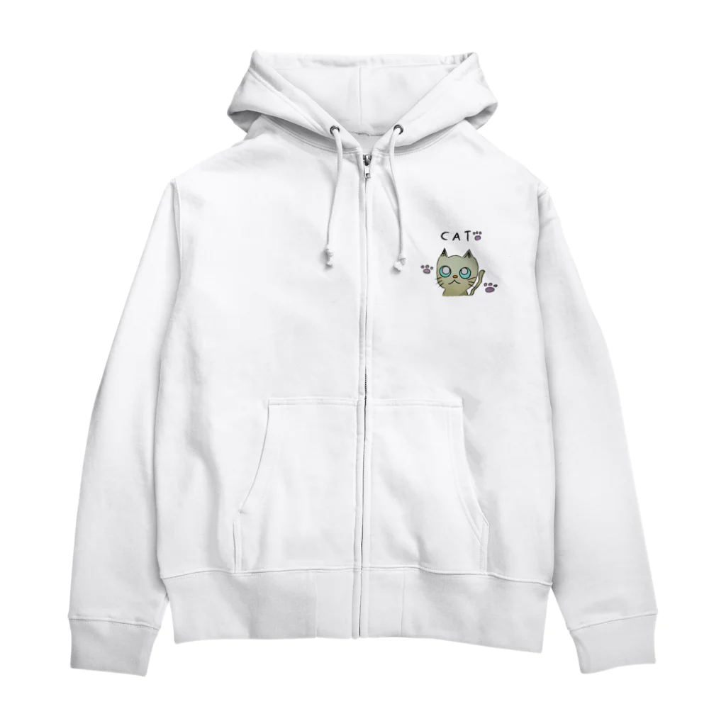 Lovelyのネコねこ Zip Hoodie