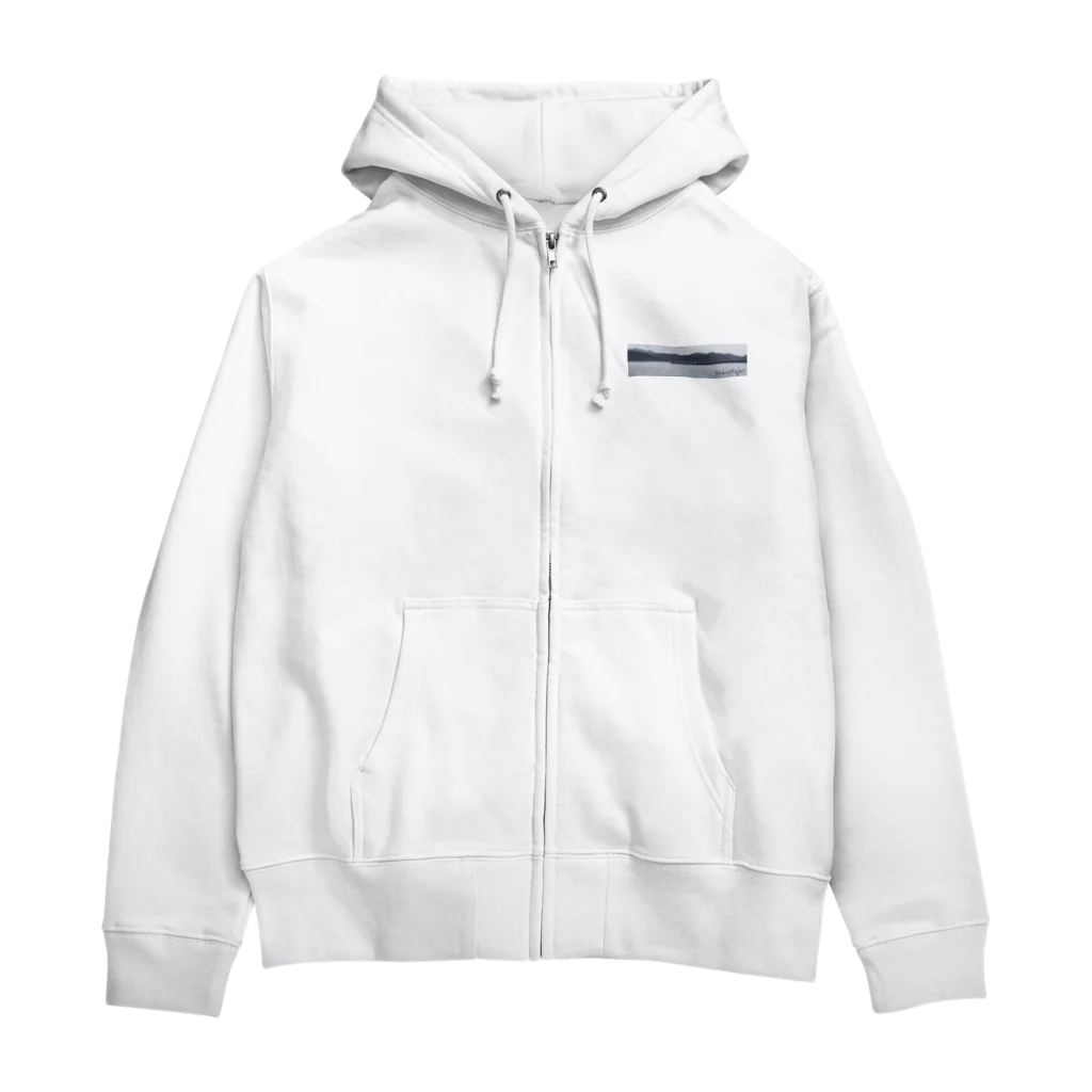 HFのHF 大波止 フォトプリント Zip Hoodie