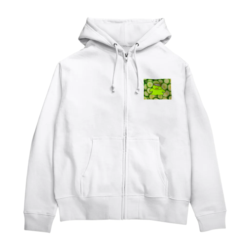 ☆あゆ ころ たろの☆ ハッピーライフの河童胡瓜 Zip Hoodie