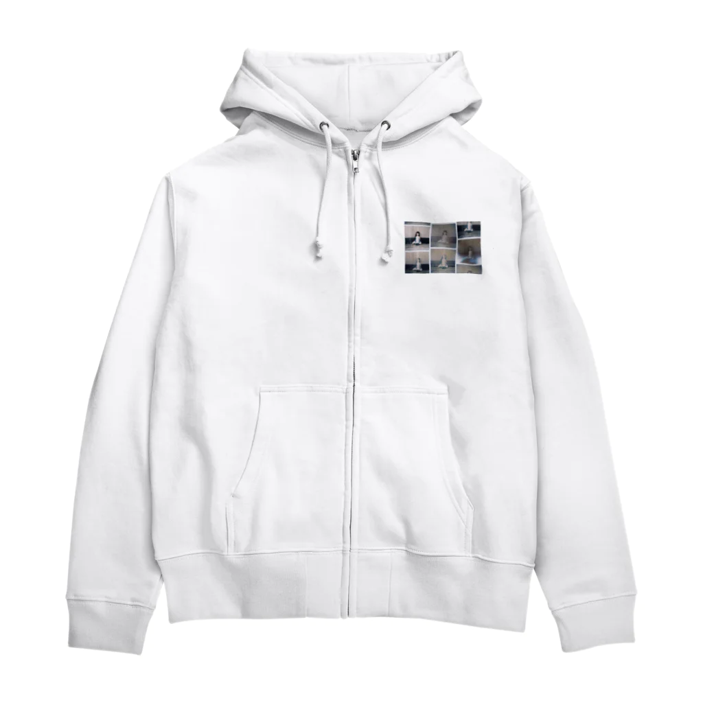 疑家族製造所 SUZURI店の人形さん No.1-2 Zip Hoodie