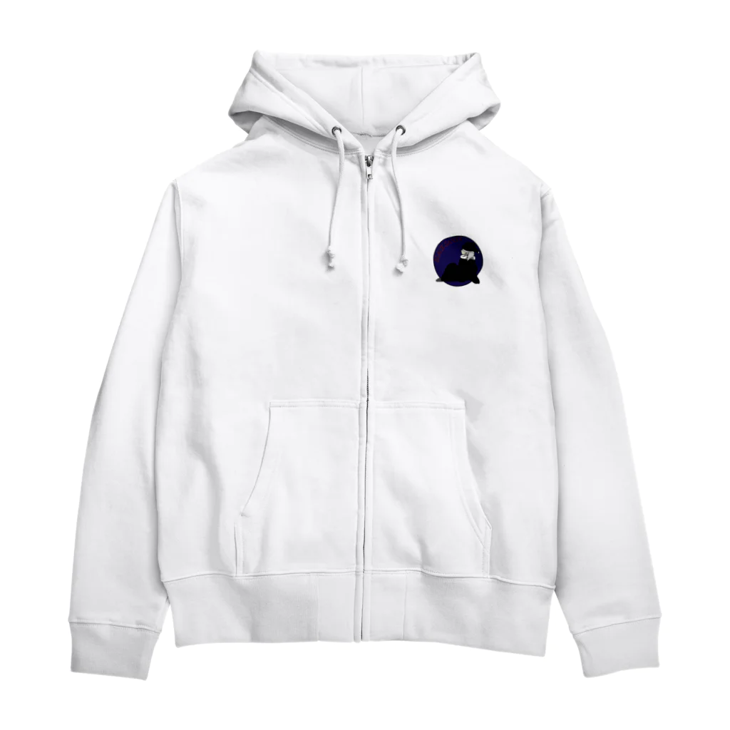 Betar (べた〜)のブラックサンタ Zip Hoodie