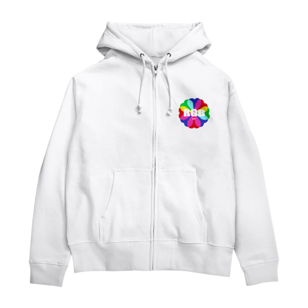 はちよんごの光の三原色（B） Zip Hoodie