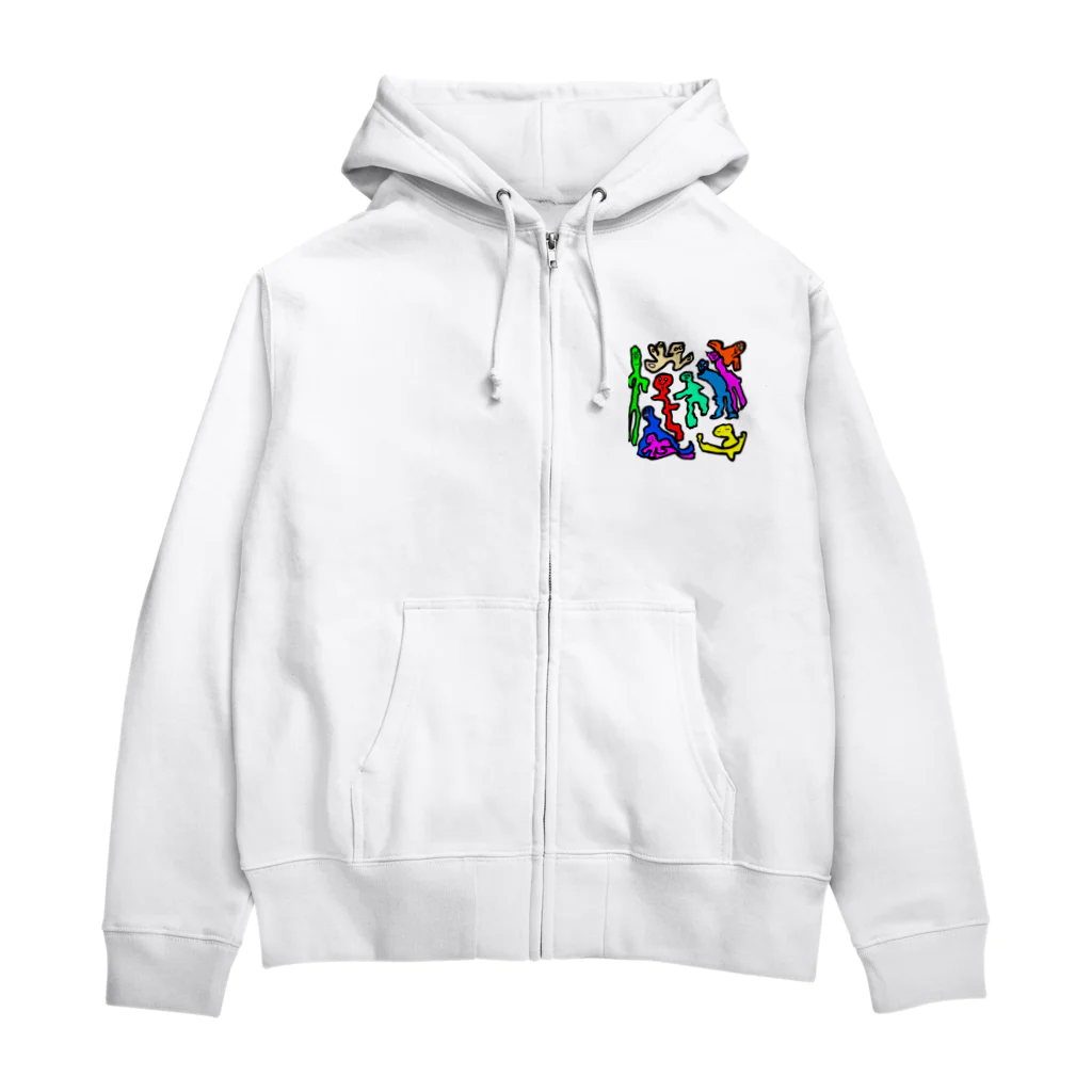 ユウユウオブジサンのハスダクリーチャー002 Zip Hoodie