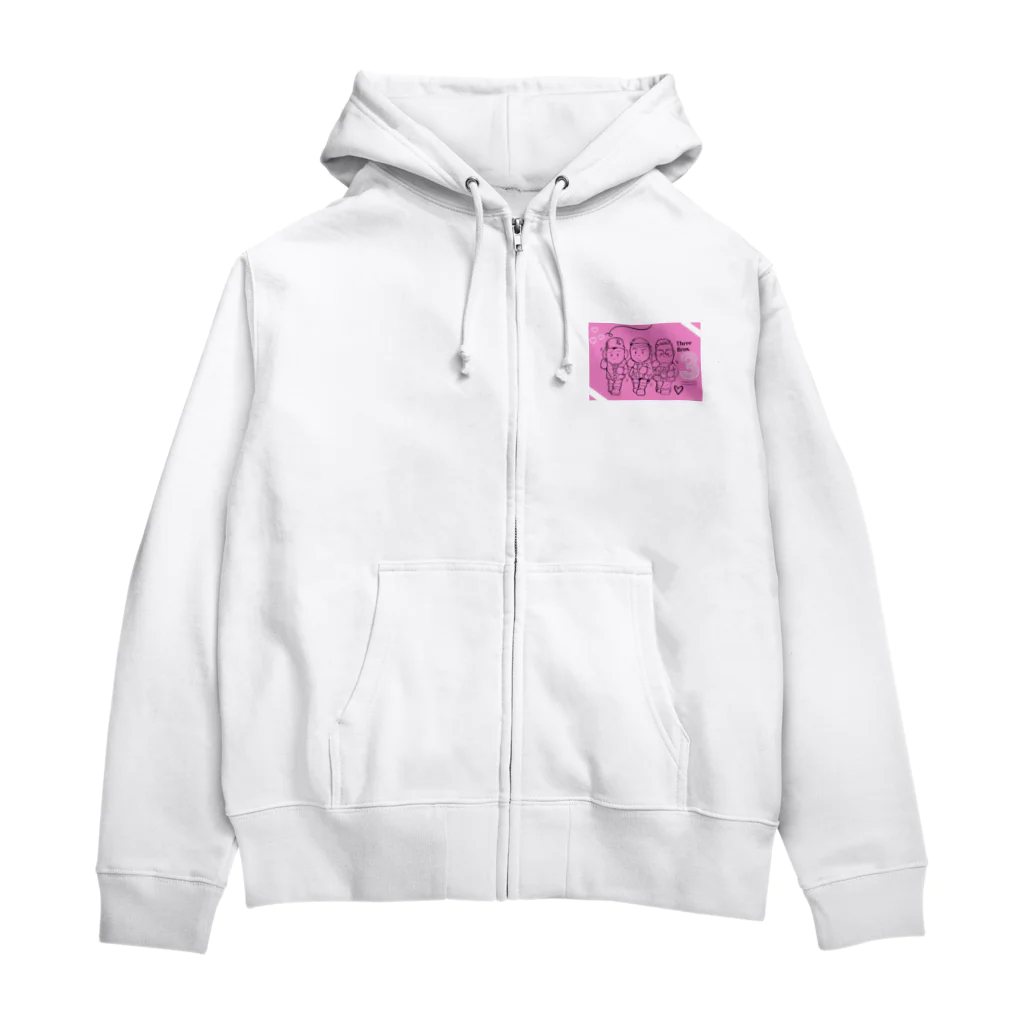 TOMMY★☆ZAWA　ILLUSTRATIONのLOVELY 3兄弟 Zip Hoodie