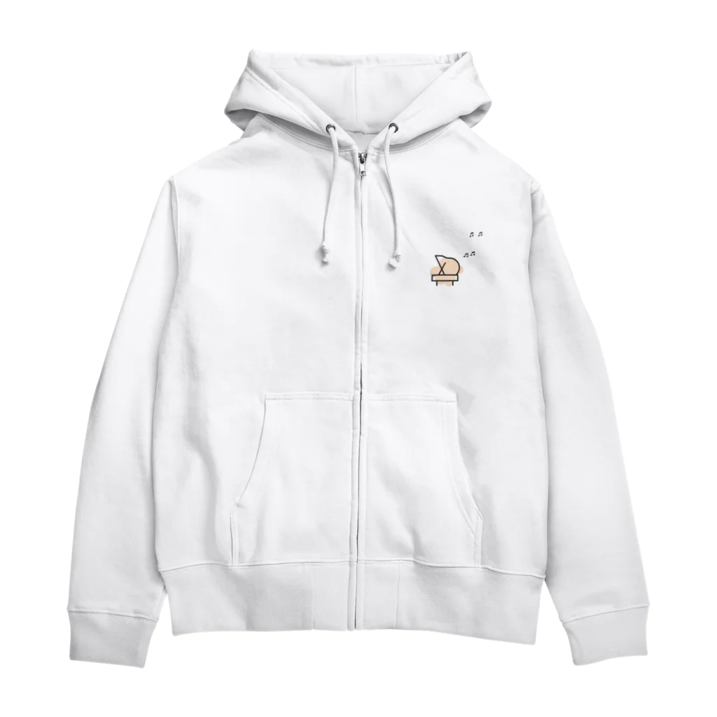 MIYAのLOVE IS MUSIC ｜love is piano Zip Hoodie