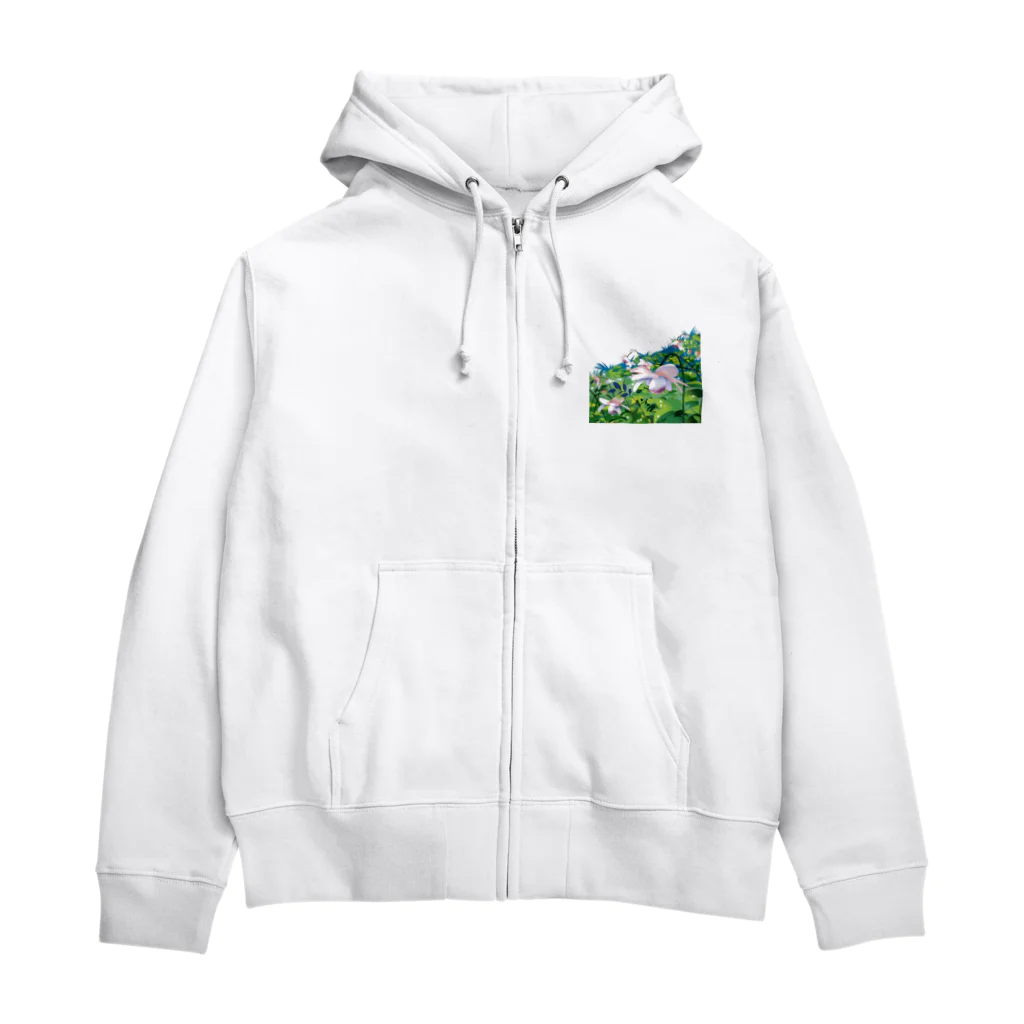 川野隆司のレンゲショウマの花 Zip Hoodie