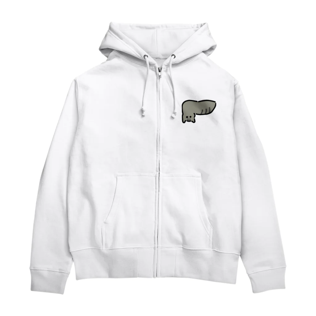 ねこやにわとりやの肝臓キジトラ猫 Zip Hoodie