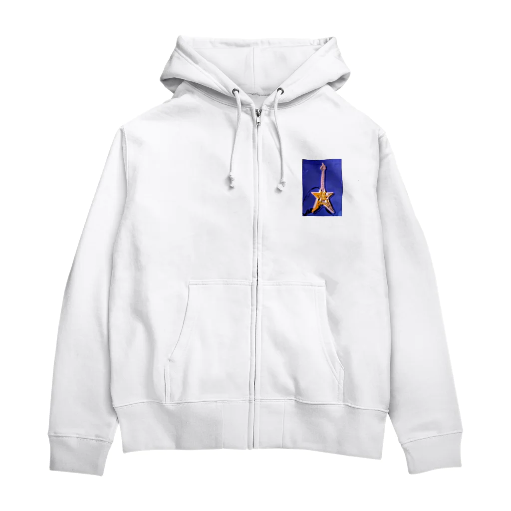 Rock★Star Guitar School 公式Goodsのアンディ・星ギター・ウォーホール Zip Hoodie