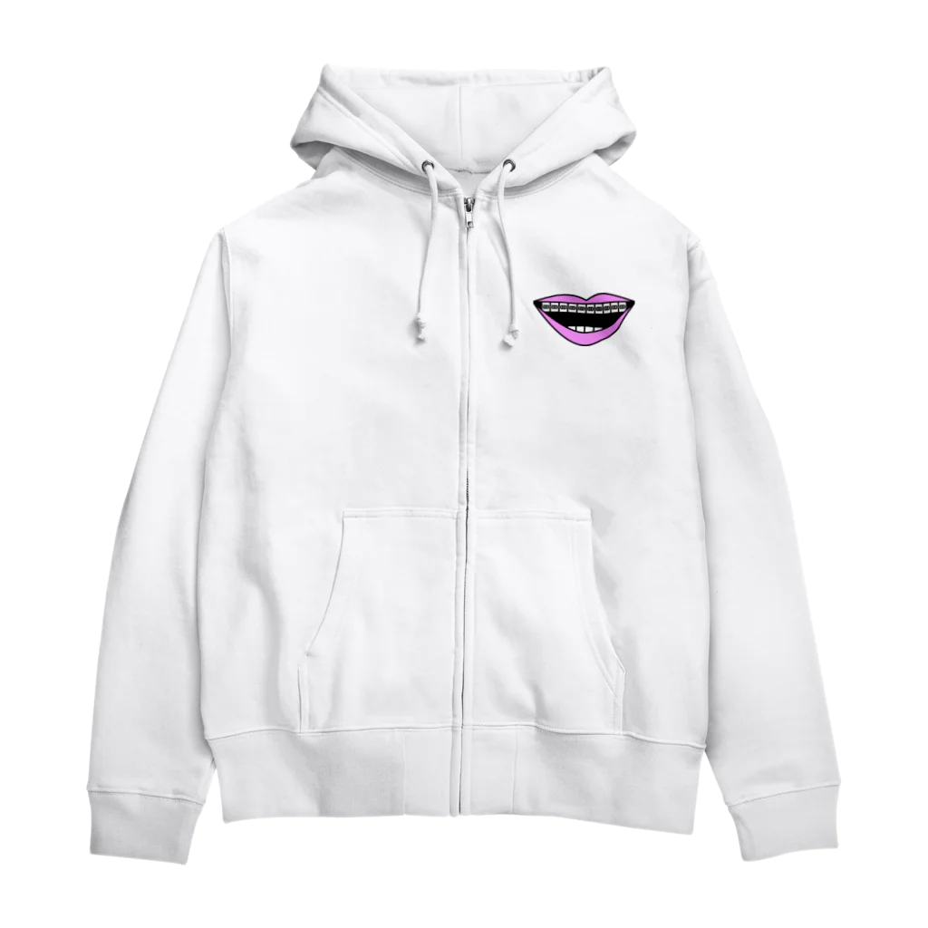 旦那芸術の矯正スマイル Zip Hoodie