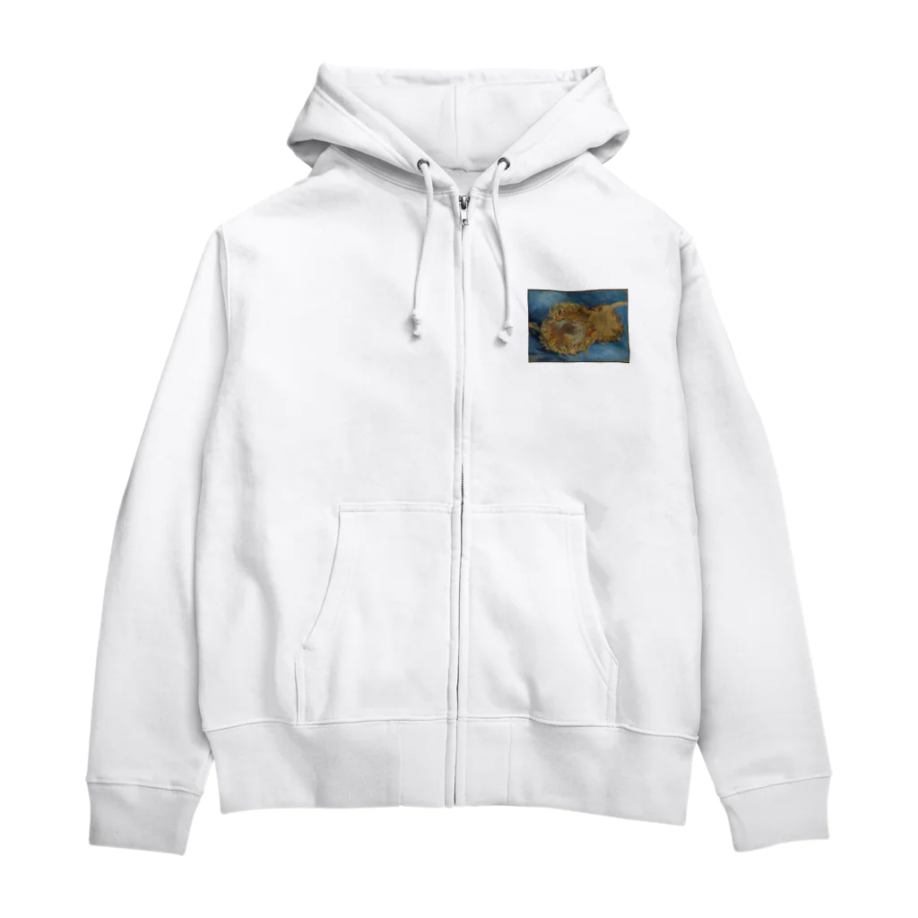 Masterpieceのゴッホ　/　ひまわり　Sunflowers 1887 Zip Hoodie