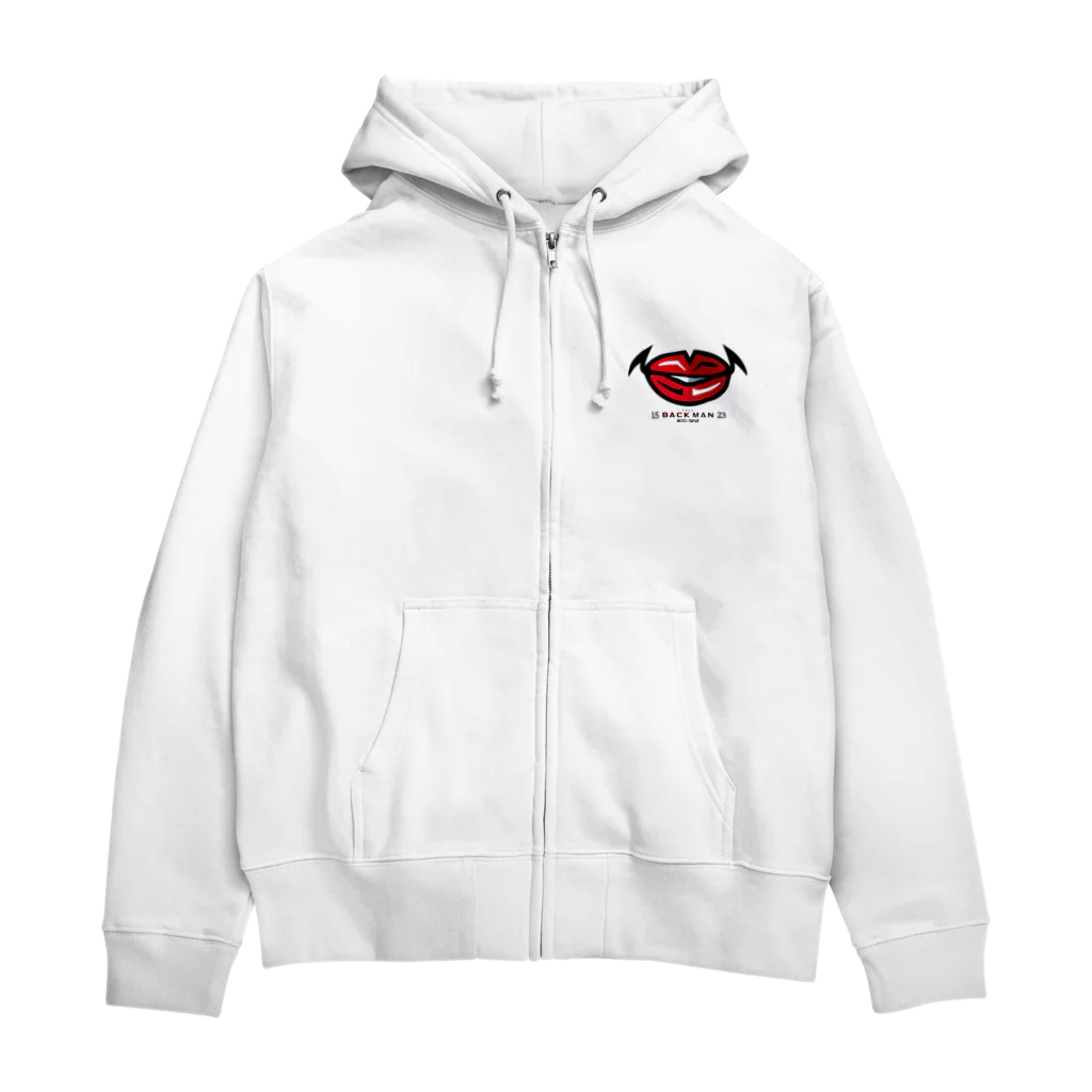 b.n.d [街中でもラグビーを！]バインドのFULL BACK MAN RED Zip Hoodie