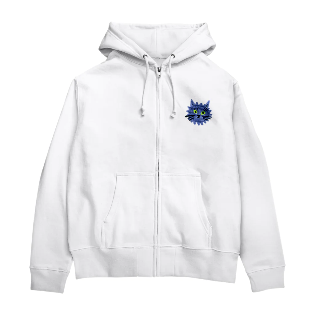 segasworksのながいねこ（お座り） Zip Hoodie