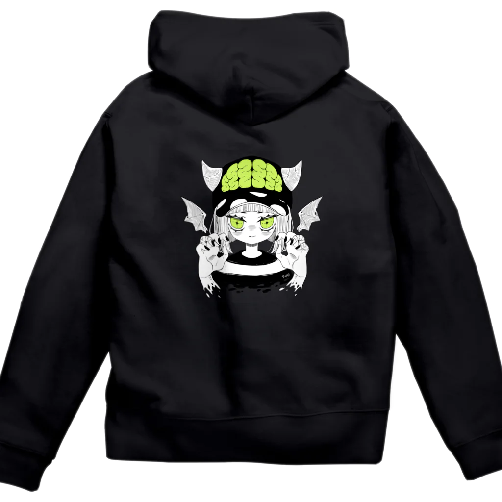 ティダの脳キャップ Zip Hoodie