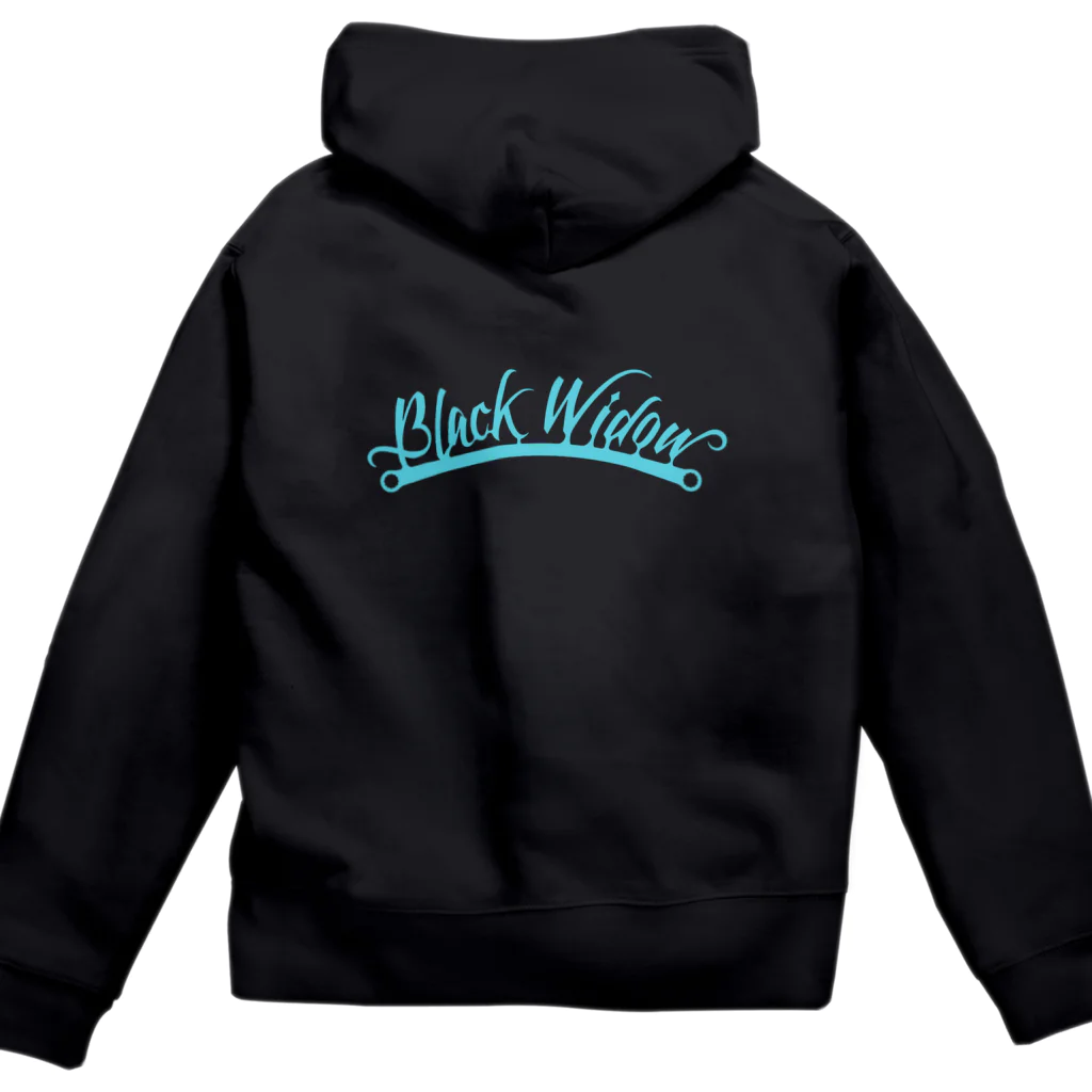 BlackWidowのBlackWidow-Logo-Turquoise Zip Hoodie