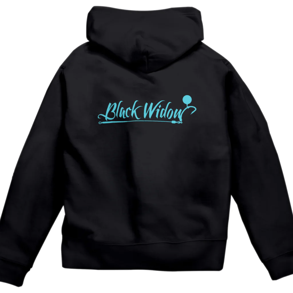 BlackWidowのBlackWidow-Rig-Logo-Turquoise Zip Hoodie