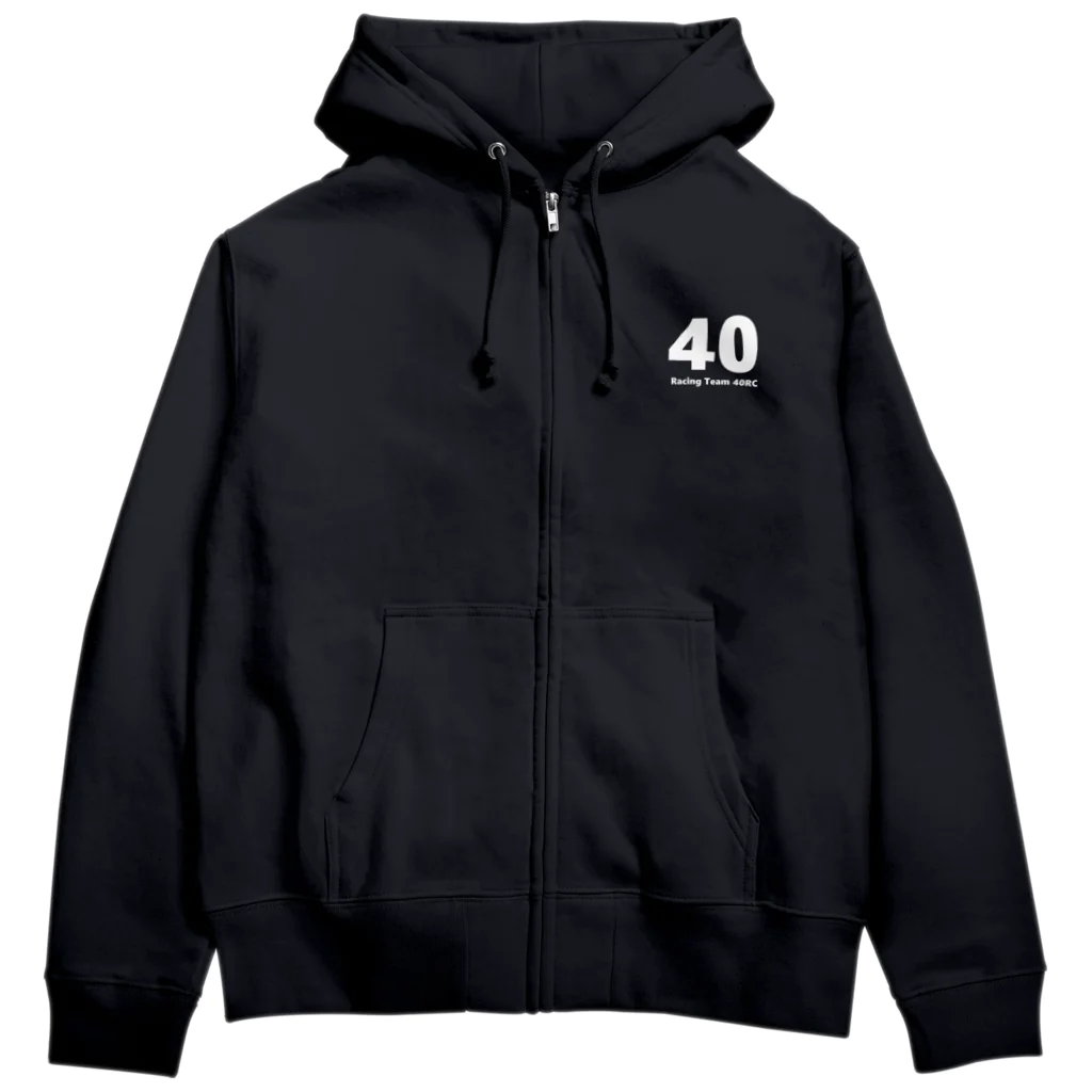 40RCの40RC公式Tシャツ（白文字） 후드집업