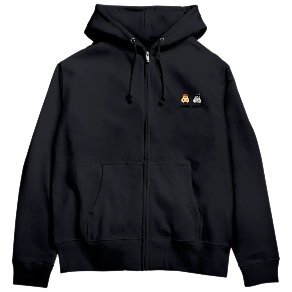 Kickn_lucky_personのハムスターの会　公式グッズ Zip Hoodie