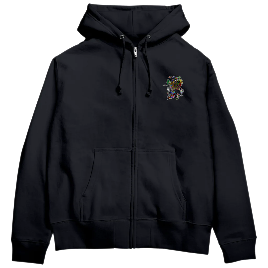 uekiya一人のガタガタ Zip Hoodie