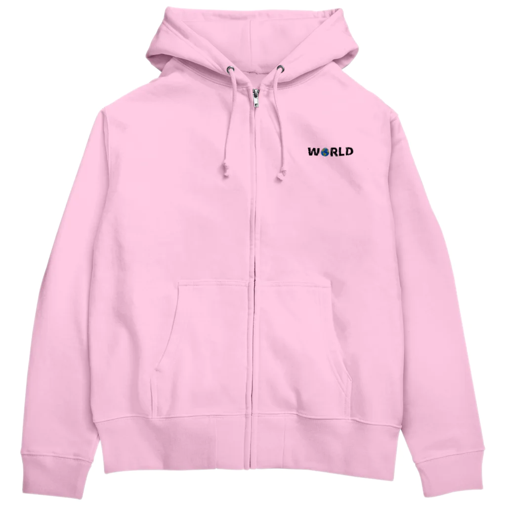 Ａ’ｚｗｏｒｋＳのWORLD(英字＋１シリーズ) Zip Hoodie