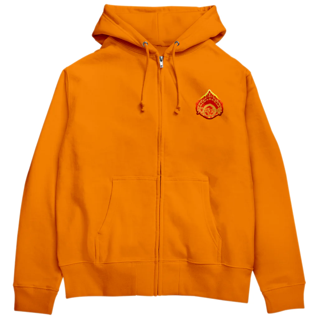 Ａ’ｚｗｏｒｋＳの火焔光背 爆炎（日本語コレクション） Zip Hoodie