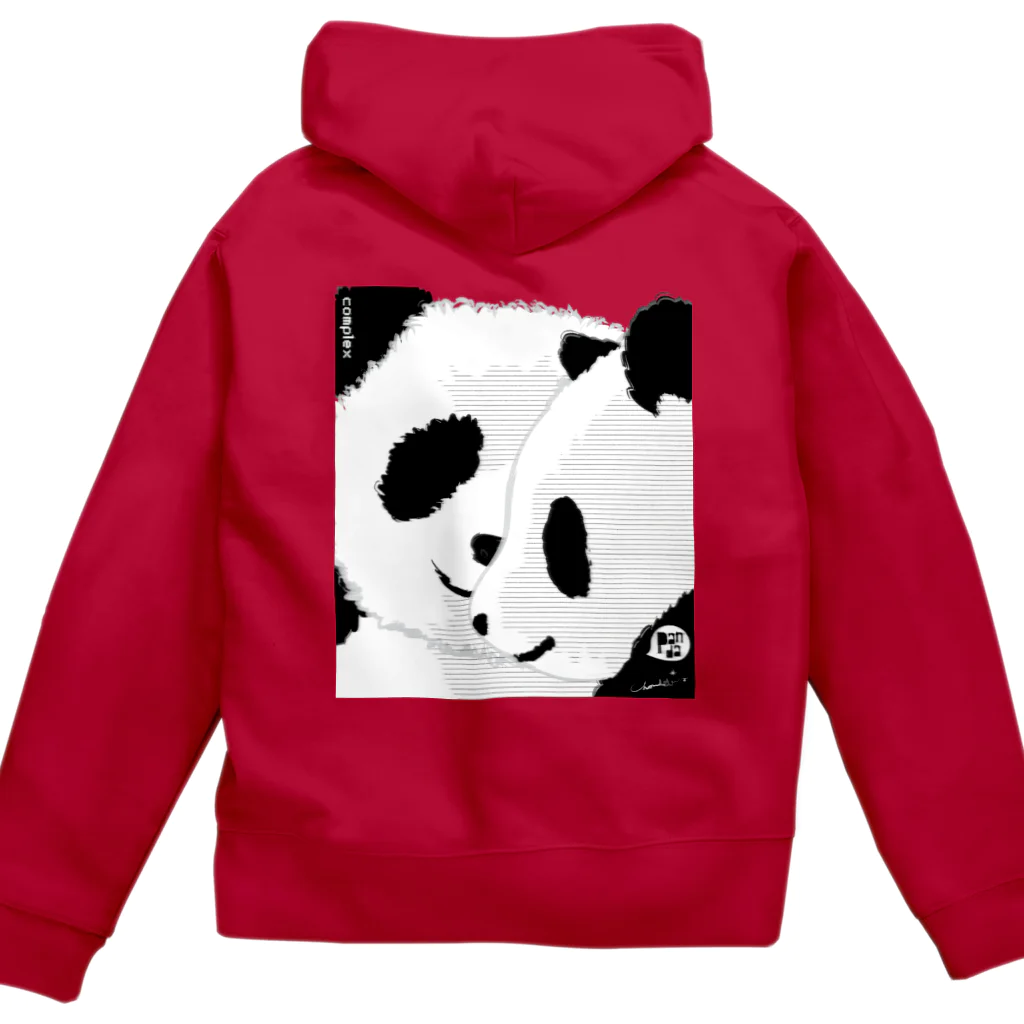 LittleLoroのPANDA COMPLEX パンダ頭複合体 0469 Zip Hoodie