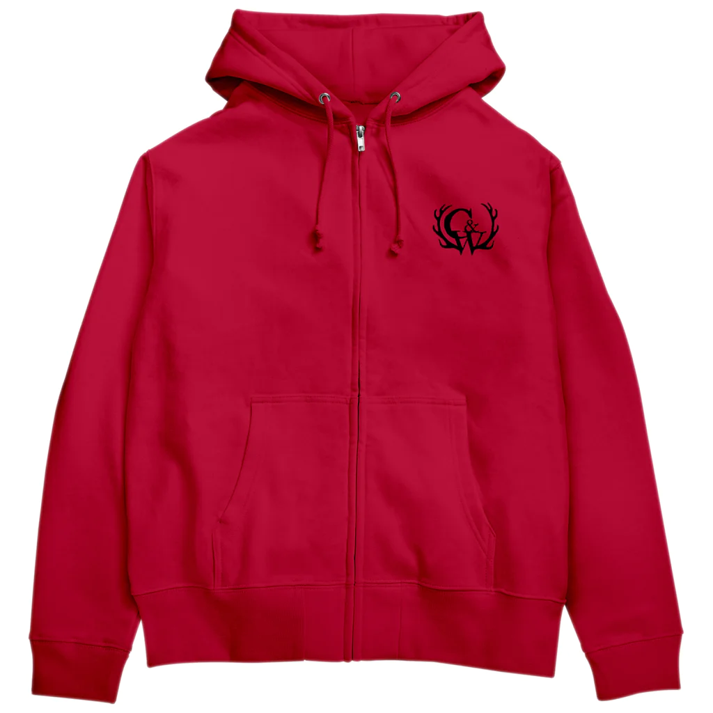 Cats & WolfのCats & Wolf Official goods Zip Hoodie