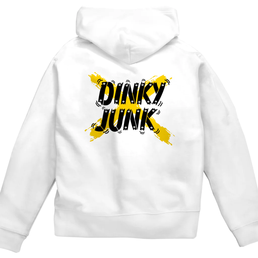 DINKY JUNK OFFICIAL WEB SHOPのDINKY JUNK ユニットロゴグッズ WHITE Zip Hoodie