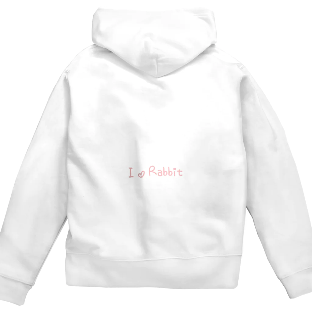 うさぎのI ♡ Rabbit Zip Hoodie