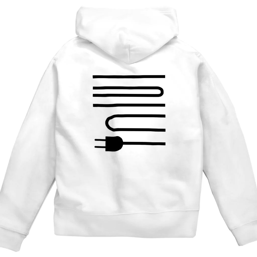 日々碌ストアの充電 Zip Hoodie