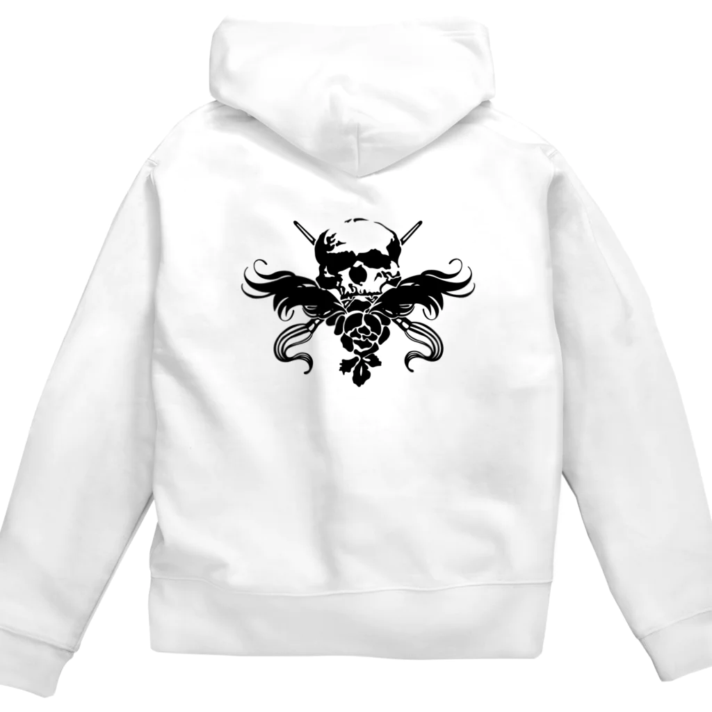 KNOCKのskull wing 1 Zip Hoodie