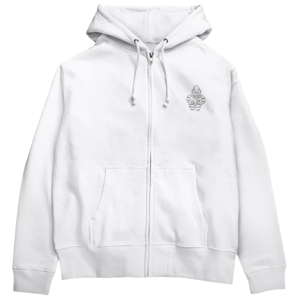 さと商店の遮光器ぱぐう Zip Hoodie