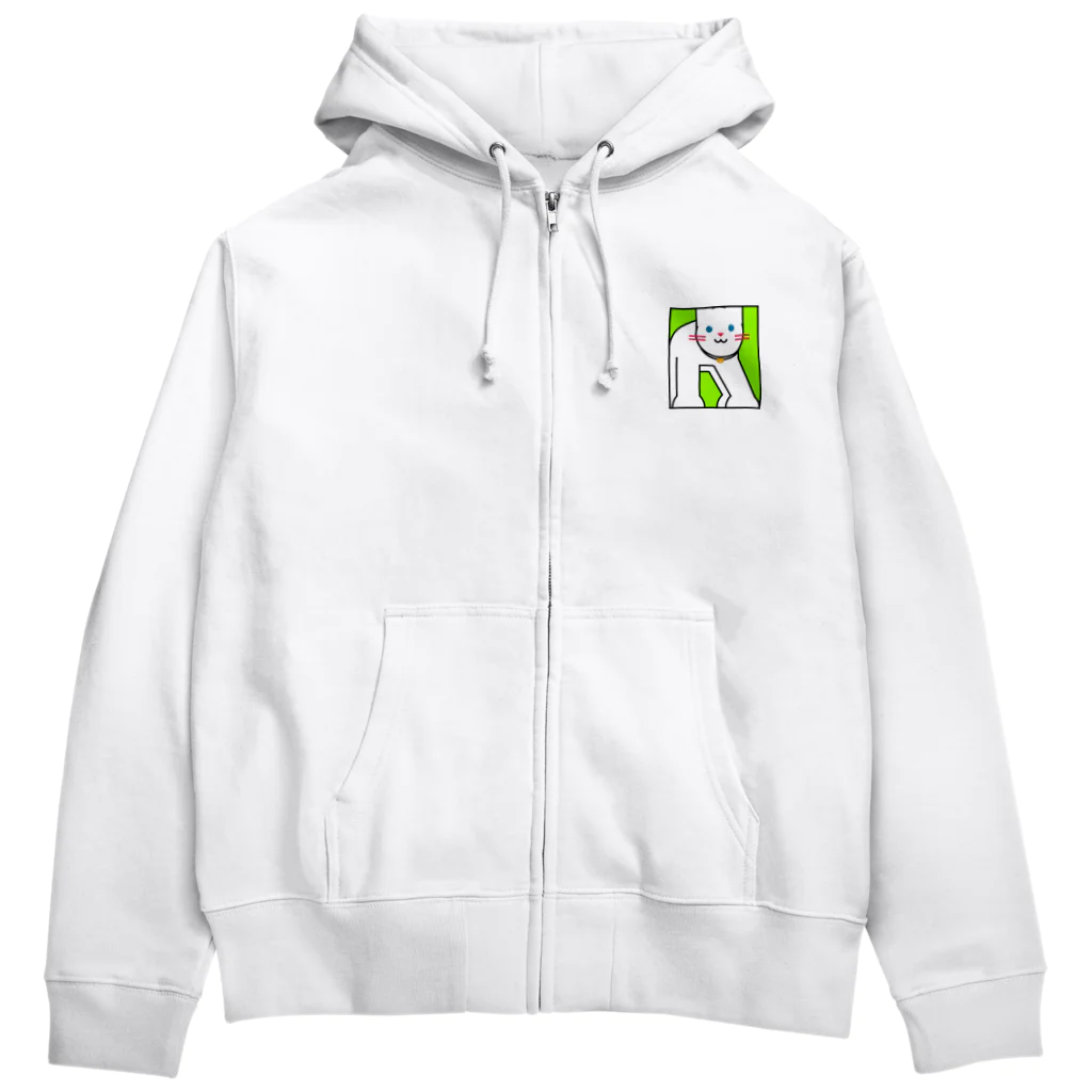 自信課長！の猫用口 Zip Hoodie