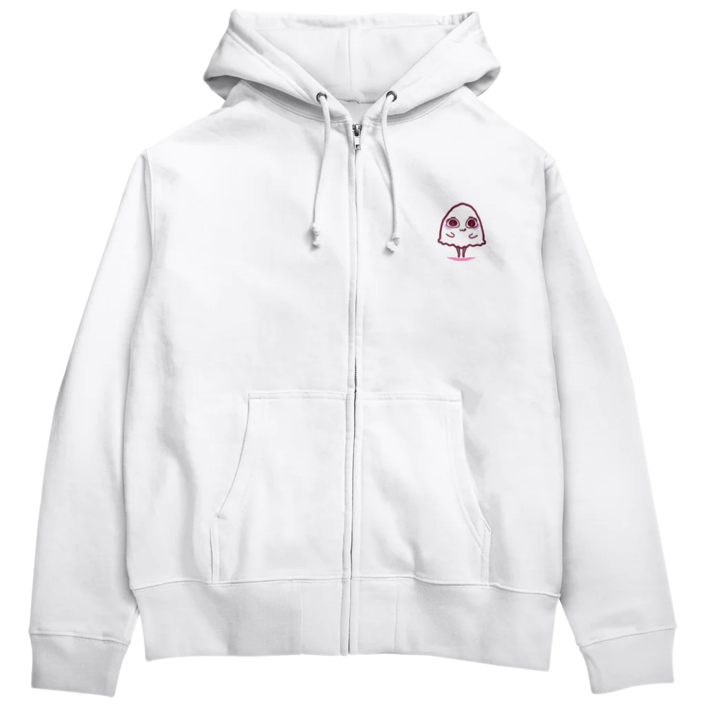 Ri0のいたずらおばけちゃん(ぴんく) Zip Hoodie