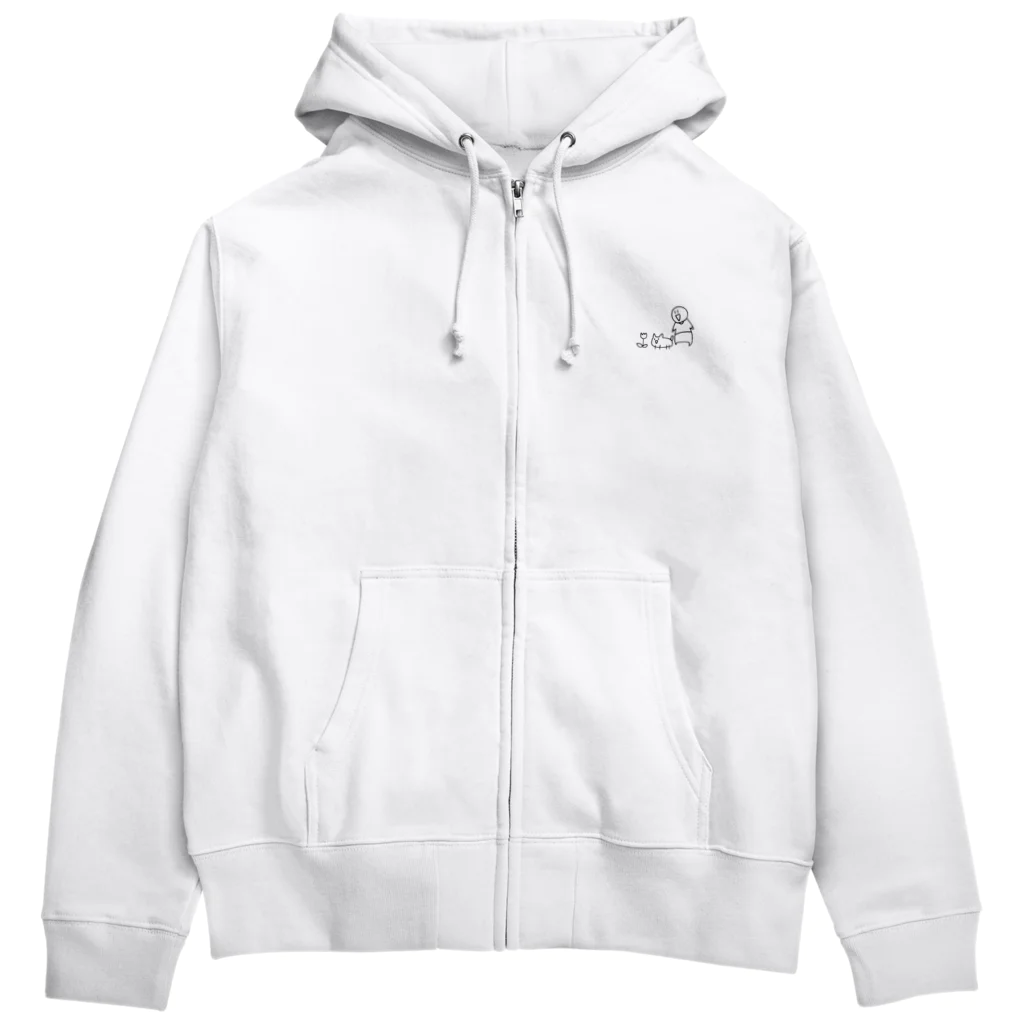 お花を見つけたよ。のお花を見つけたよ。 Zip Hoodie