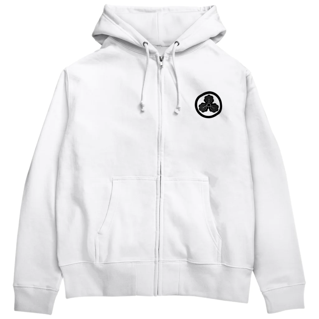 安福藤右衛門の柏家紋パーカー Zip Hoodie