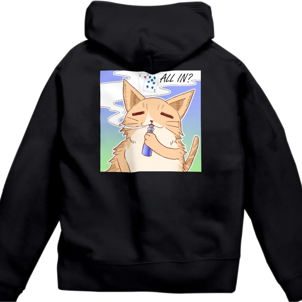 じょんうん@三毛猫さんの三毛猫さん Zip Hoodie