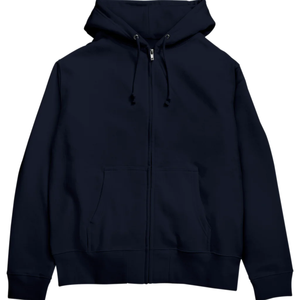 イラスト MONYAAT のバックプリント ミニハンバーグのナイスくん Zip Hoodie