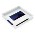 透明人間の夜の東側 Acrylic Block :placed flat