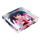 勘吉工房の黙らないちゃん Acrylic Block :placed flat