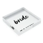 nasupicreampuffのbride Acrylic Block :placed flat