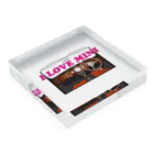 まんもすのI love mini　アイラブミニ　内装 Acrylic Block :placed flat