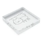 猫猫権左衛門のおみせ！の猫猫こもーの！ Acrylic Block :placed flat