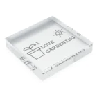 A33のI LOVE GARDENING Acrylic Block :placed flat