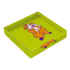 柴犬ポップライフ_眠る豆柴の柴犬ポップライフ_2 Acrylic Block :placed flat