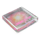 光のパステルアート　Hisaの光のパステルアート　天の花 Acrylic Block :placed flat