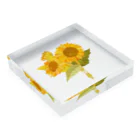 わんさかもりもり商店のLes tournesols Acrylic Block :placed flat