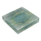 aomatuのミズクラゲ Acrylic Block :placed flat