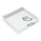 ヨープキャンが気になったのおばけのねこ ポイント Acrylic Block :placed flat