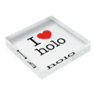 0.00%VEGAN SHOPのI LOVE HOLO（非公式） Acrylic Block :placed flat